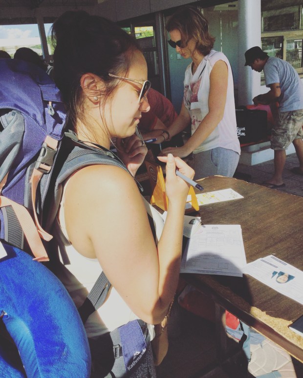 doing all the paperwork